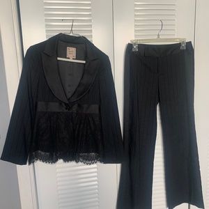 Ladies tux style suit